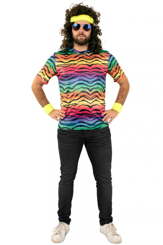 verkoop - attributen - Kamping Kitsch-Bal Marginal - Tshirt tijger neon man